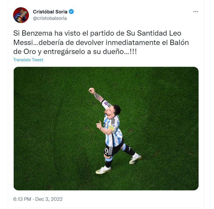 Cristobal Soria - Messi y Benzema