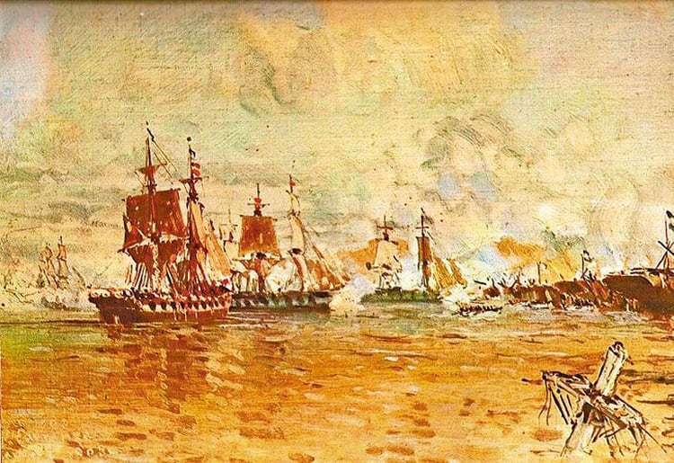 El Bloqueo anglo-francÃ©s al RÃ­o de la Plata tuvo lugar entre el 2 de agosto de 1845 y el 31 de agosto de 1850. Durante el mismo, las de ambos paÃ­ses cerraron al comercio todos los puertos de la ConfederaciÃ³n Argentina