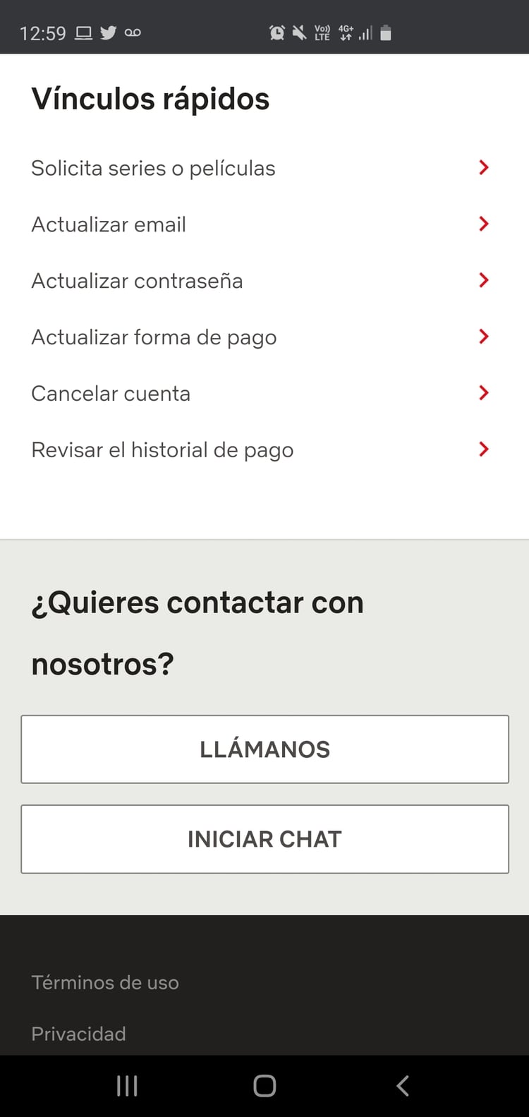 Hay que ingresar a la opción Vínculos rápidos.