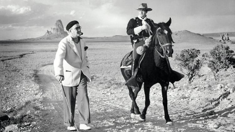John Ford y John Wayne en el Monument Valley