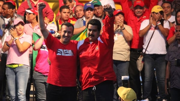 Nicolás Maduro junto a su ex vicepresidente Tareck El Aissami
