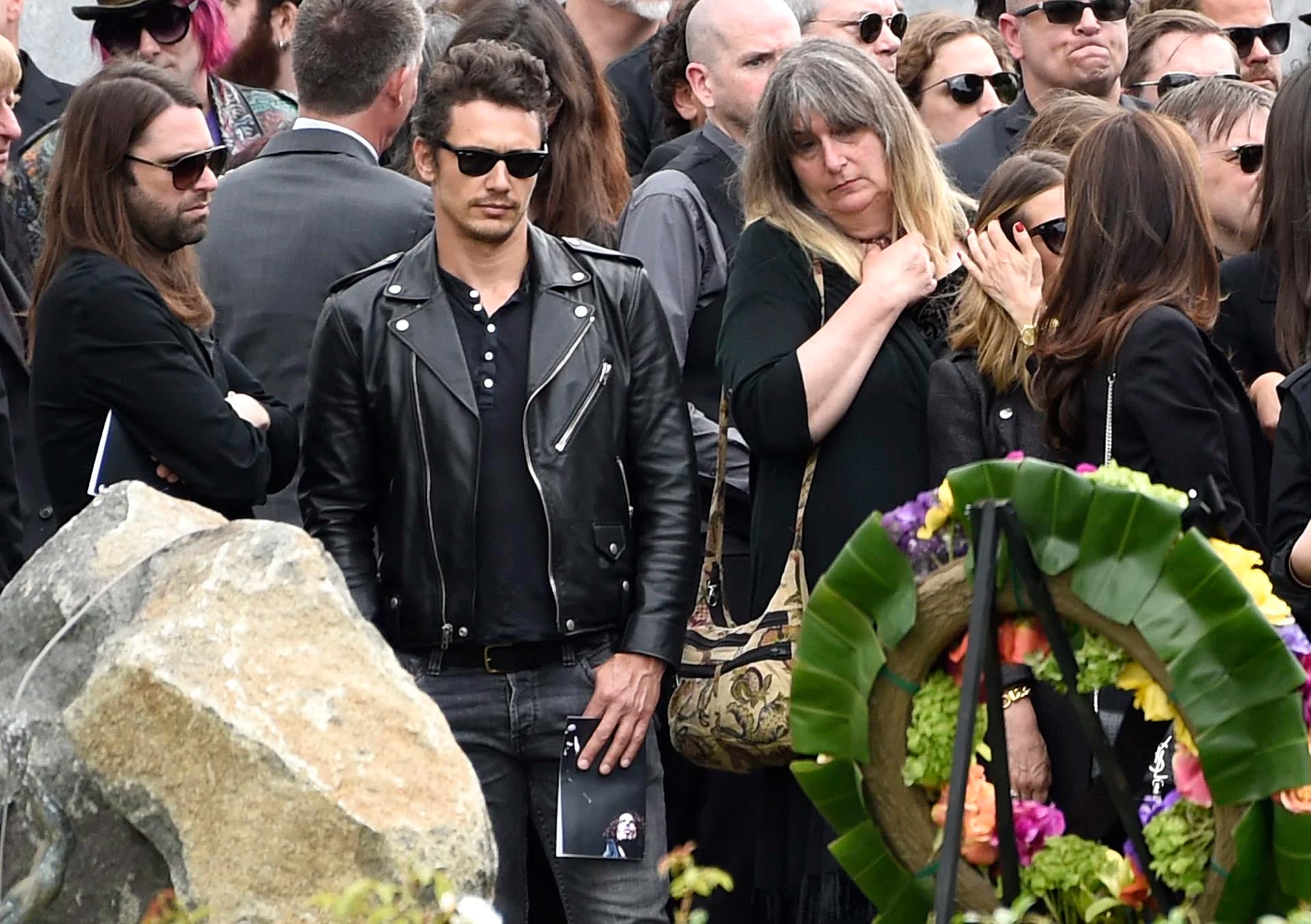 James Franco en el entierro de Chris Cornell en un cementerio de California el pasado 26 de mayo