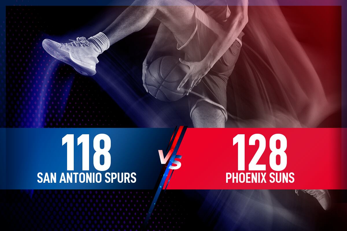 San Antonio Spurs - Phoenix Suns: Resultado, resumen y estadísticas en directo del partido de la NBA