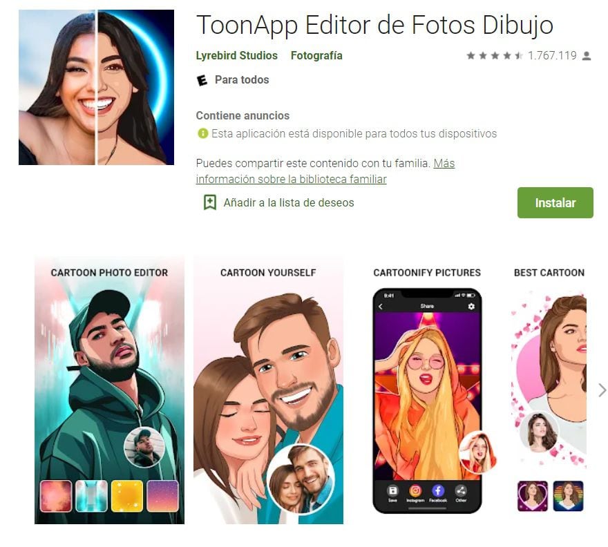 ToonApp integrates several design tools
