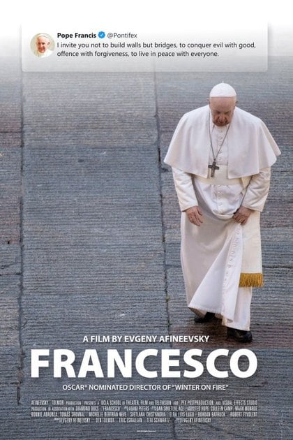 El afiche del documental Francesco