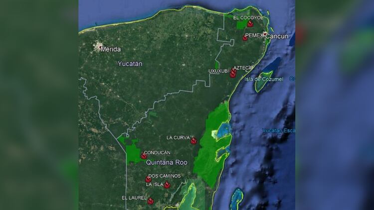 Incendios forestales en Chetumal México (Foto: Twitter @ProtCivil_QRoo)