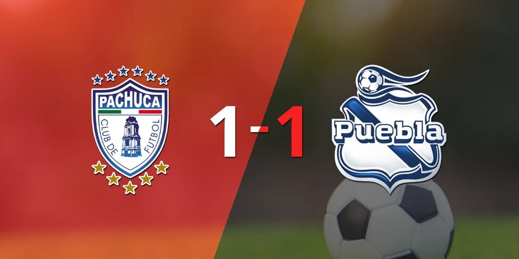 Pachuca y Puebla se reparten los puntos y empatan 1-1