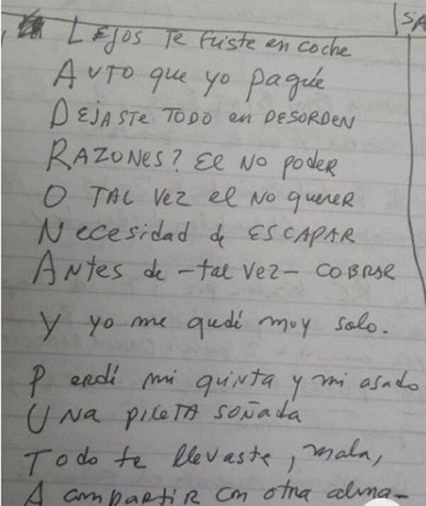 La letra del tango que escribió Rolando Hanglin