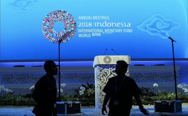 La segunda reunión del FMI de este año se hace en Indonesia