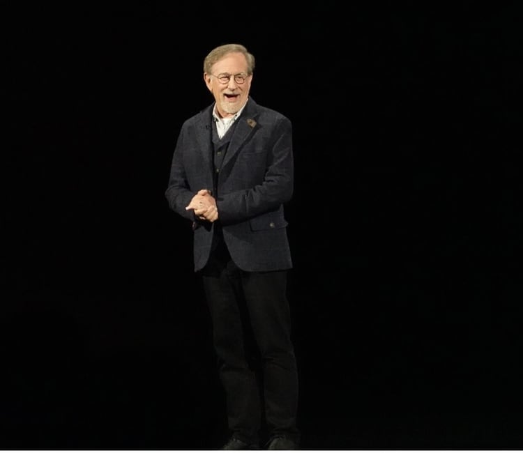 Steven Spielberg en el evento de Apple.