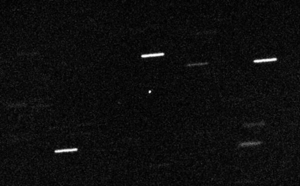 Observación de Oumuamua en el telescopio William Herschel. (NASA/Alan Fitzsimmons/ARC, Queen’s University Belfast/Isaac Newton Group)