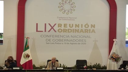 La conferencia nacional de gobernadores se llevó a cabo en San Luis Potosí. (Foto: Twitter@M_OlgaSCordero)