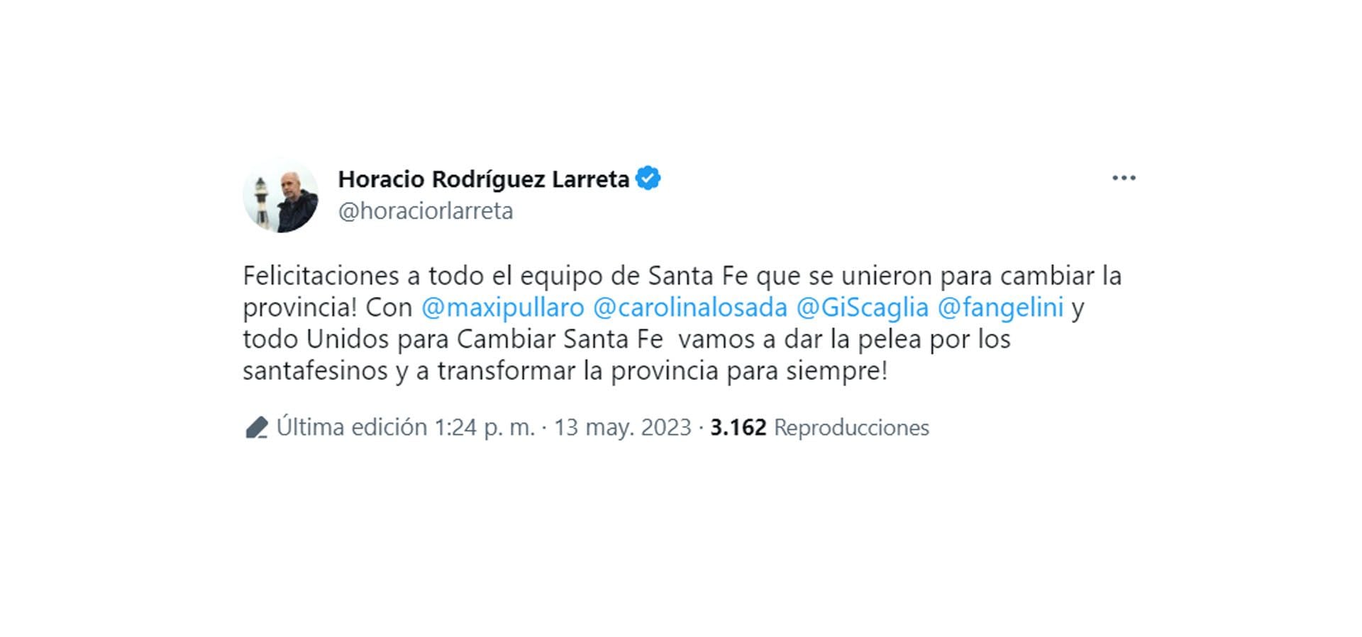 Larreta celebró la unidad de los candidatos de Santa Fe