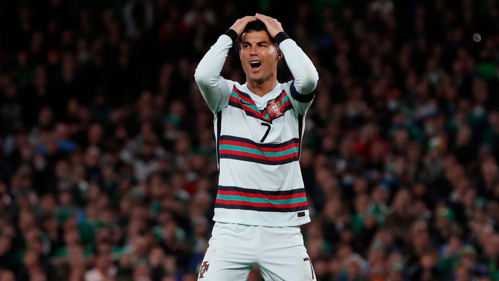 Peligra la participación de Cristiano Ronaldo en el próximo Mundial de Qatar 2022 (Reuters/Paul Childs)