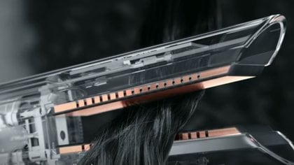 Plancha de cabello con placas flexibles