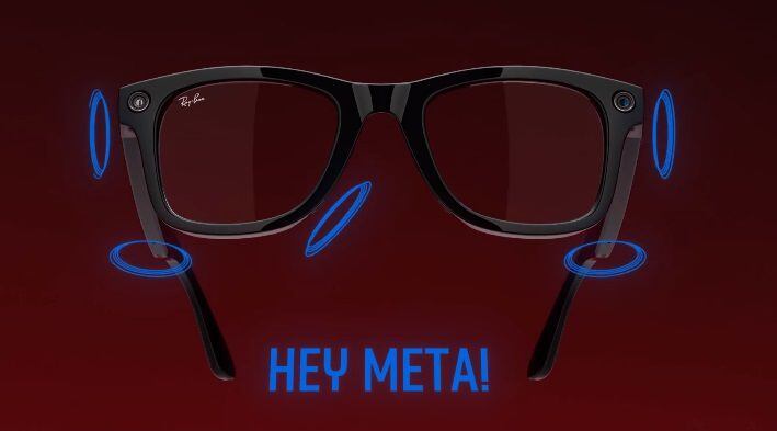 A través del comando 'Hay, Meta' es posible activar las funciones inteligentes de las gafas y realizar solicitudes. (Meta)