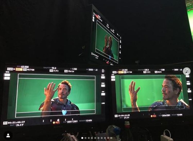 El actor Robert Downey Jr compartiÃ³ 10 fotografÃ­as con el momento en que chasqueÃ³ sus dedos en Avengers: Endgame (Foto: Robert Downey Jr)
