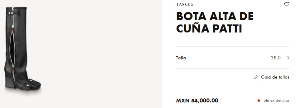 En el sitio oficial de Louis Vuitton se encuentra el precio de las famosas botas. (Foto: Página oficial/louisvuitton.com)