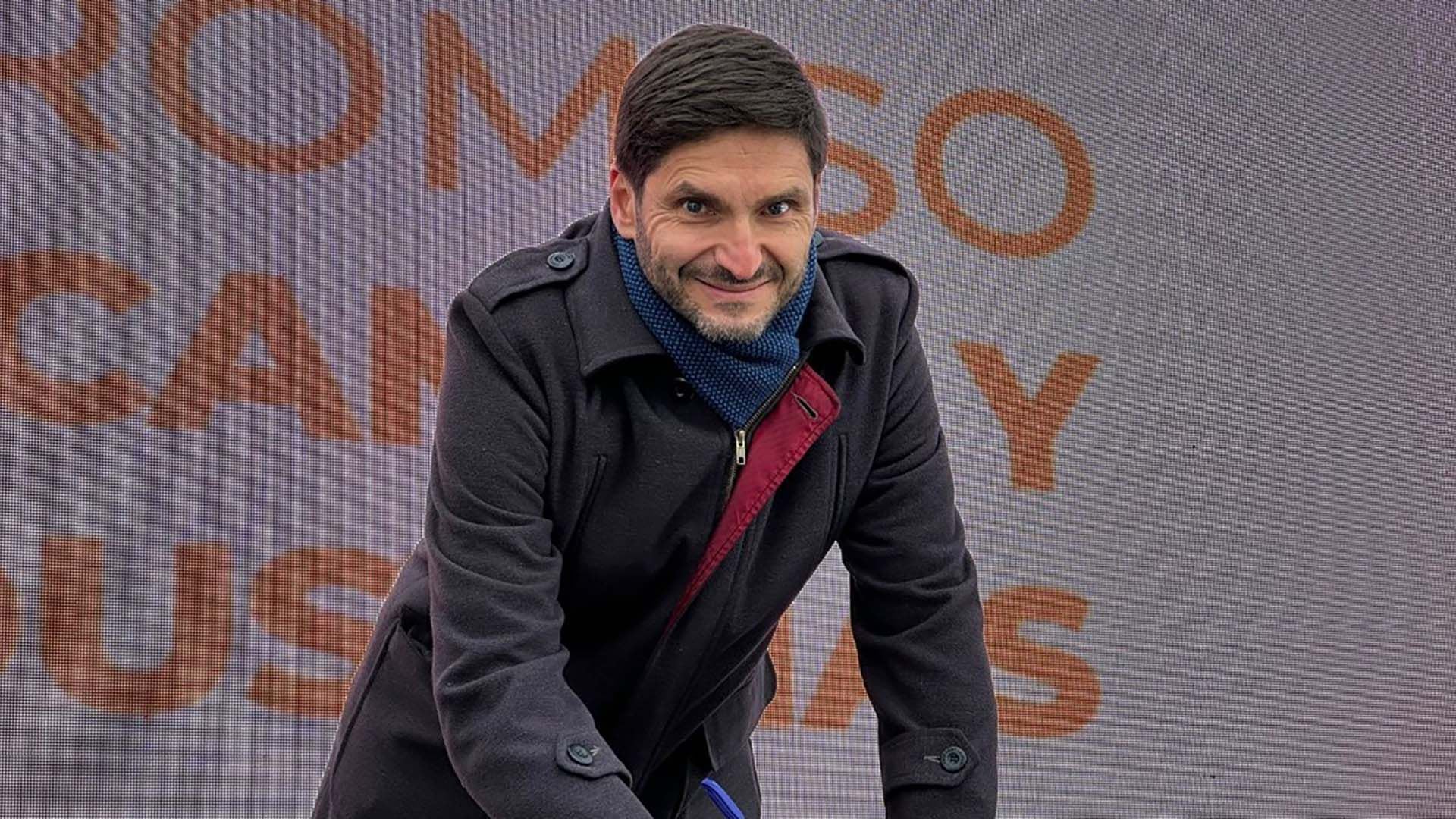 Maximiliano Pullaro, candidato a gobernador de Santa Fe por Juntos por el Cambio (Twitter @maxipullaro)