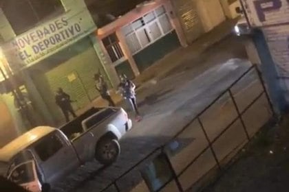 El arribo del CJNG a la ciudad de Valaparaíso, Zacatecas (Foto: Captura de pantalla)