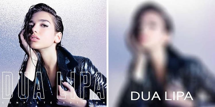 Hasta el texto del disco de Dua Lipa debió modificarse para evitar mostrar la piel de la cantante