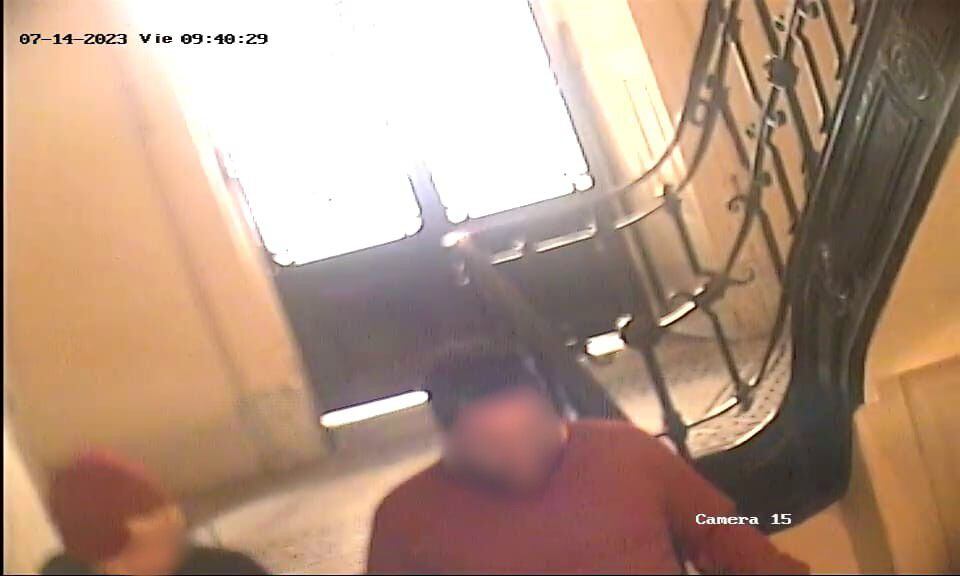 Imagen de las cámaras de seguridad del Palacio de Tribunales