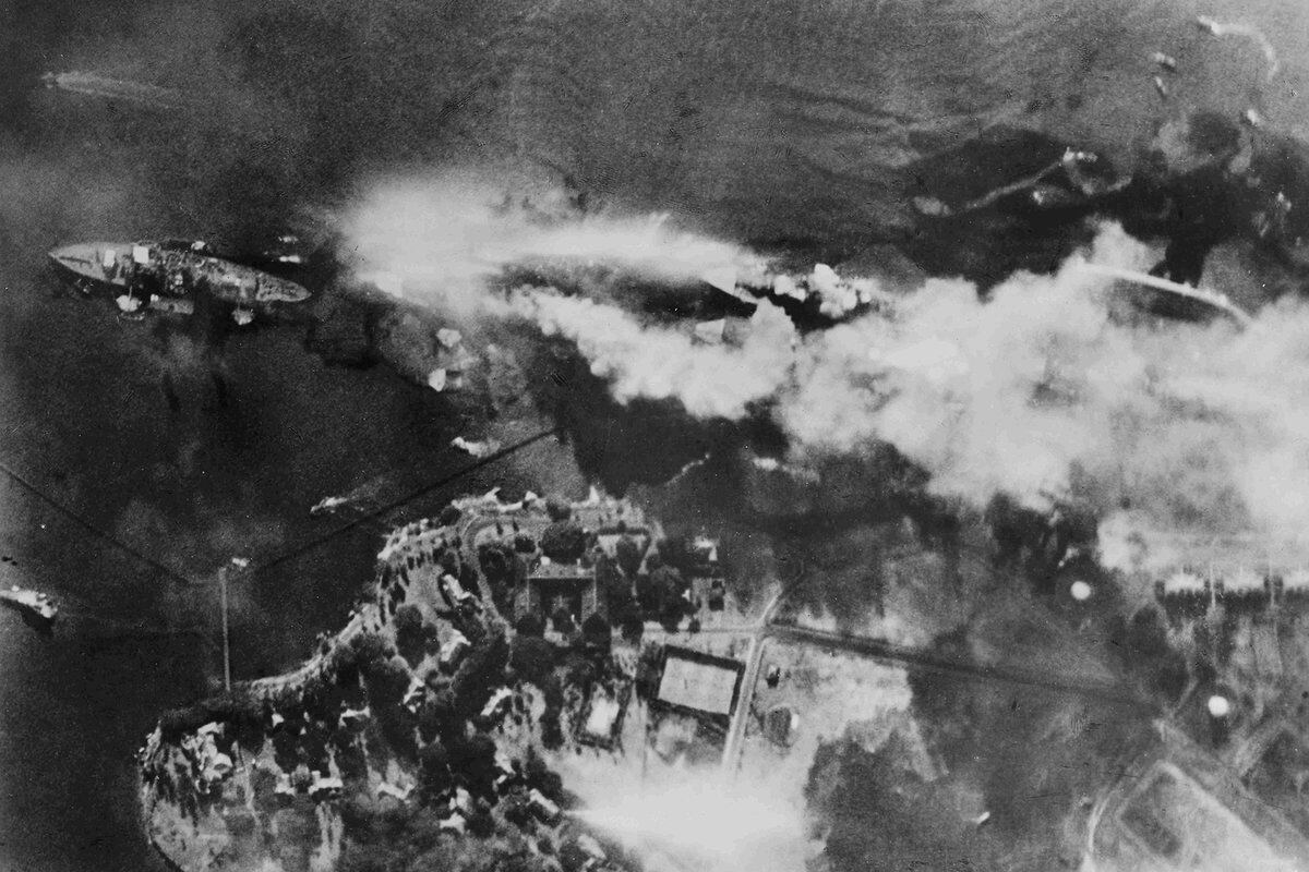 El ataque a Pearl Harbour en 22 fotos - Infobae - Ataque A Pearl Harbor Fecha De Inicio
