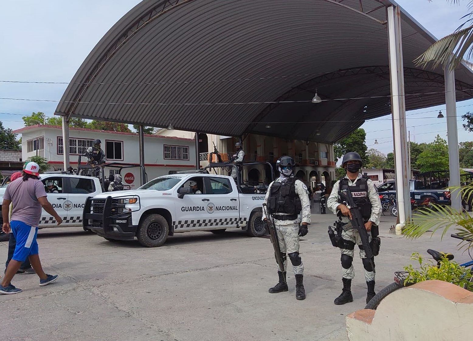 Imagen de archivo de personal de la Guardia Nacional en el estado de Oaxaca (México). EFE/Diana Manzo

