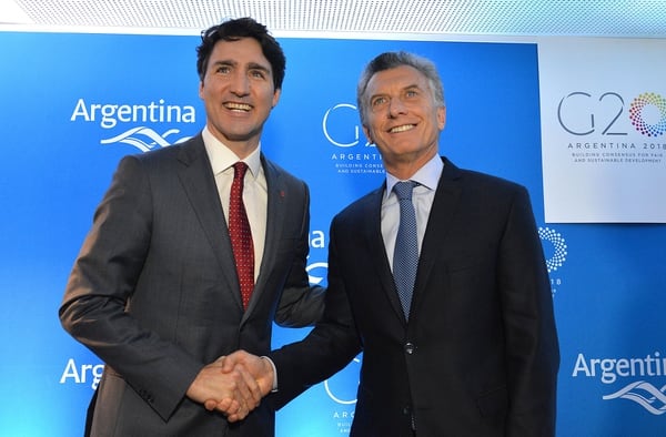 Mauricio Macri y Justin Trudeau