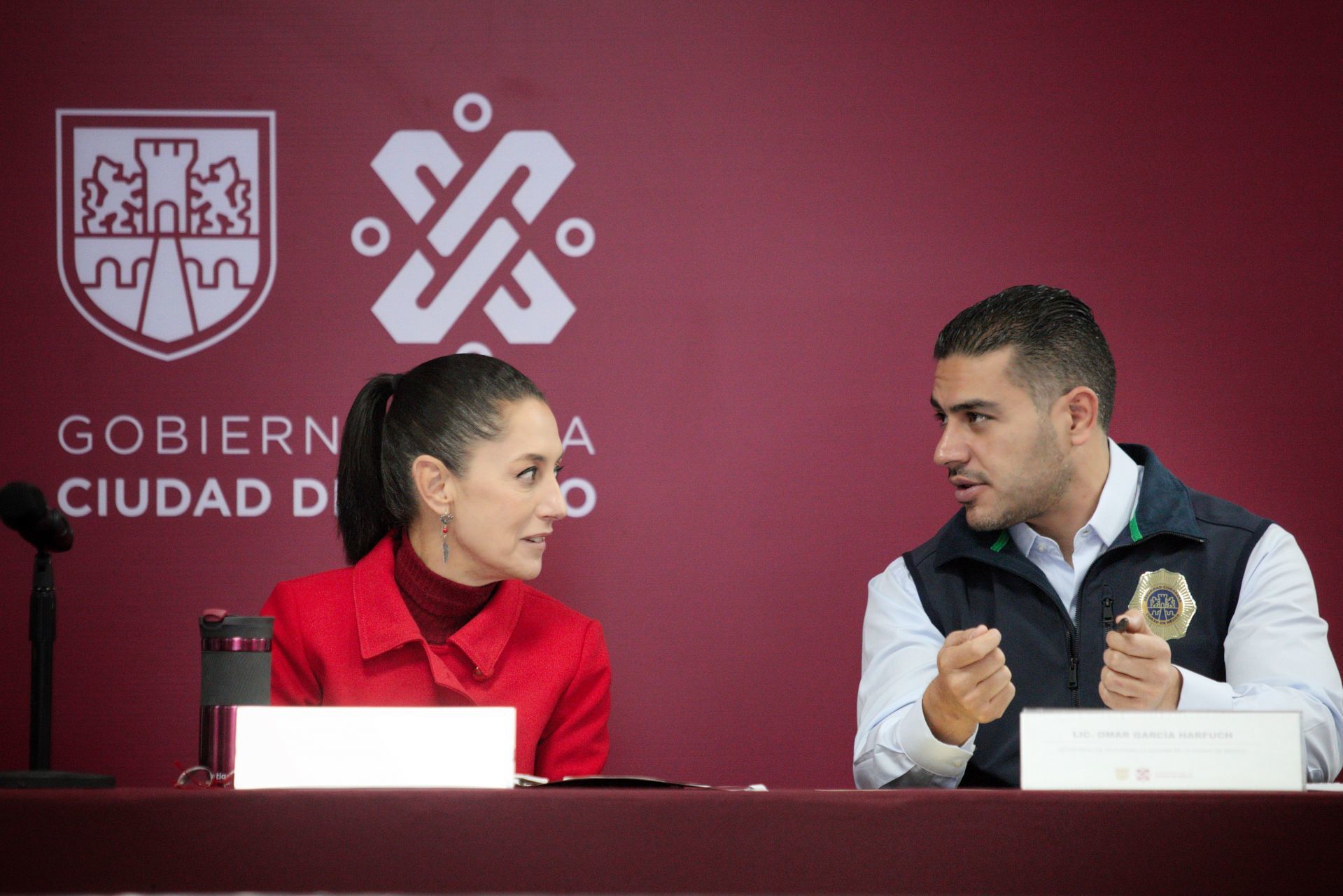 Claudia Sheinbaum Pardo y Omar García Harfuch. (GOBIERNO CDMX/CUARTOSCURO.COM)