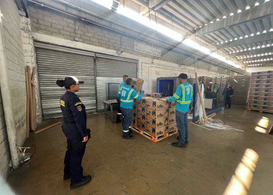 Armada de Colombia encuentra cocaína en un contenedor de bananos en el puerto de Santa Marta - crédito Armada de Colombia