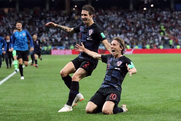 Luka Modric celebra  REUTERS/Ivan Alvarado