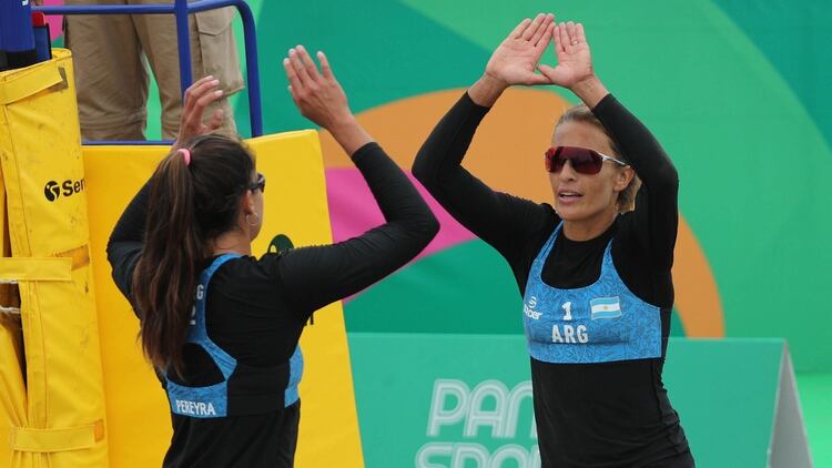 Ana Gallay y Fernanda Pereyra ganaron sus dos primeros partidos ante Guatemala y Nicaragua (EFE)