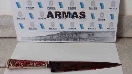 El arma con la que asesinó a su ex pareja. 