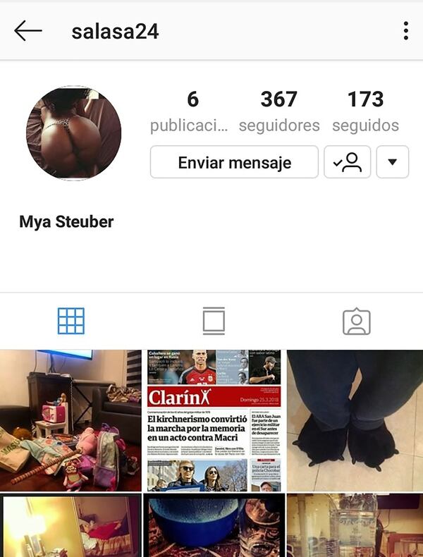 El atacante dominÃ³ la cuenta de Instagram de â??Salasaâ?, cambiando su nombre de usuario, foto de perfil y correo electrÃ³nico
