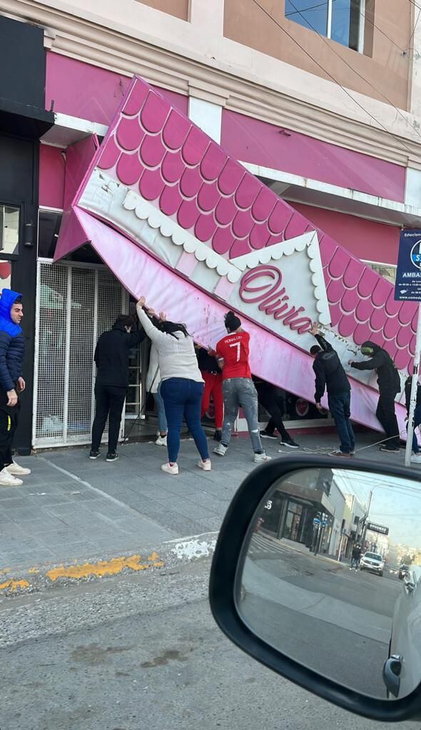 Fuerte temporal en Chubut