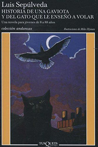 Portada del libro "Historia de una gaviota y del gato que le enseñó a volar", de Luis Sepúlveda.