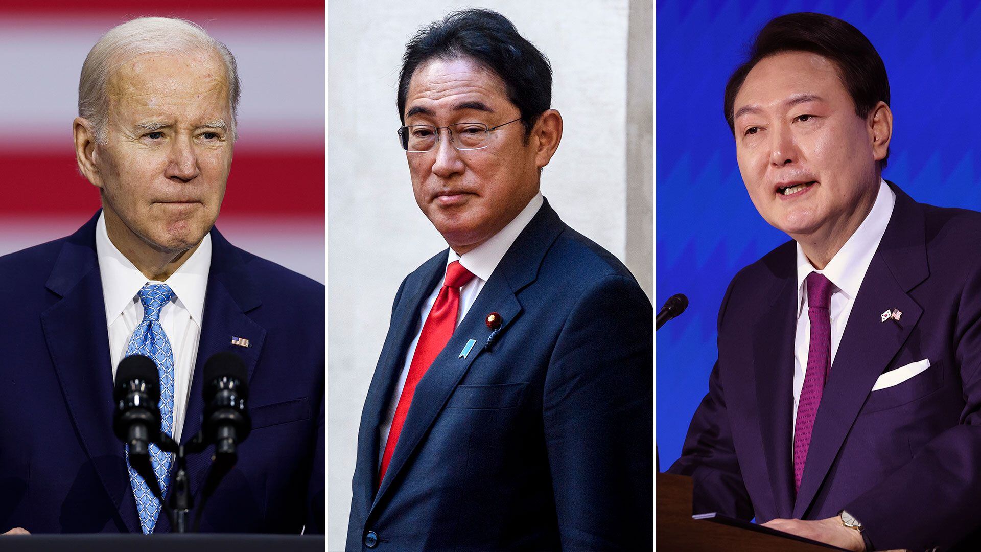 El presidente de Estados Unidos, Joe Biden, recibirá al primer ministro de Japón, Fumio Kishida, y al mandatario de Corea del Sur, Yoon Suk Yeol, el 18 de agosto.
