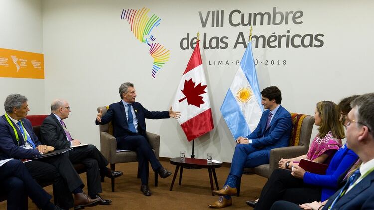 Macri y Trudeau avanzaron en negociaciones para cerra cuanto antes un acuerdo del Mercosur y Canadá