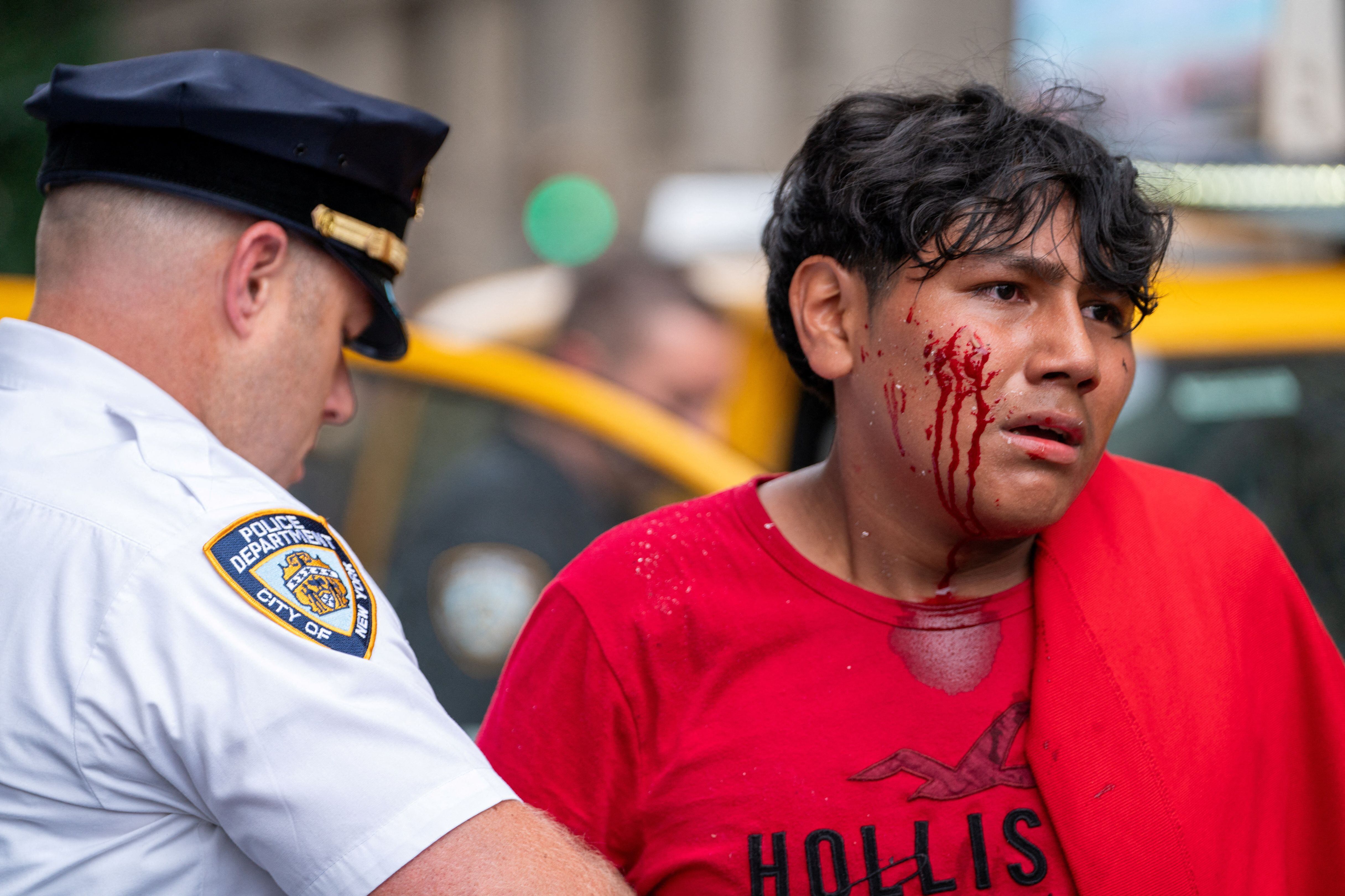 La policía de Nueva York no ha brindado información sobre heridos o detenciones (REUTERS/David 'Dee' Delgado)