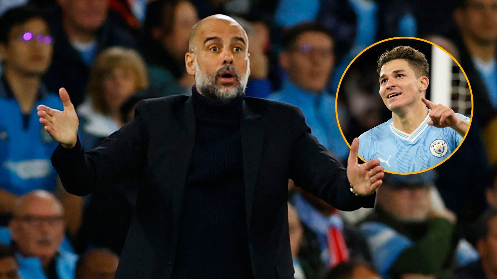 Guardiola está encantado con la "ética de trabajo" del delantero ex River