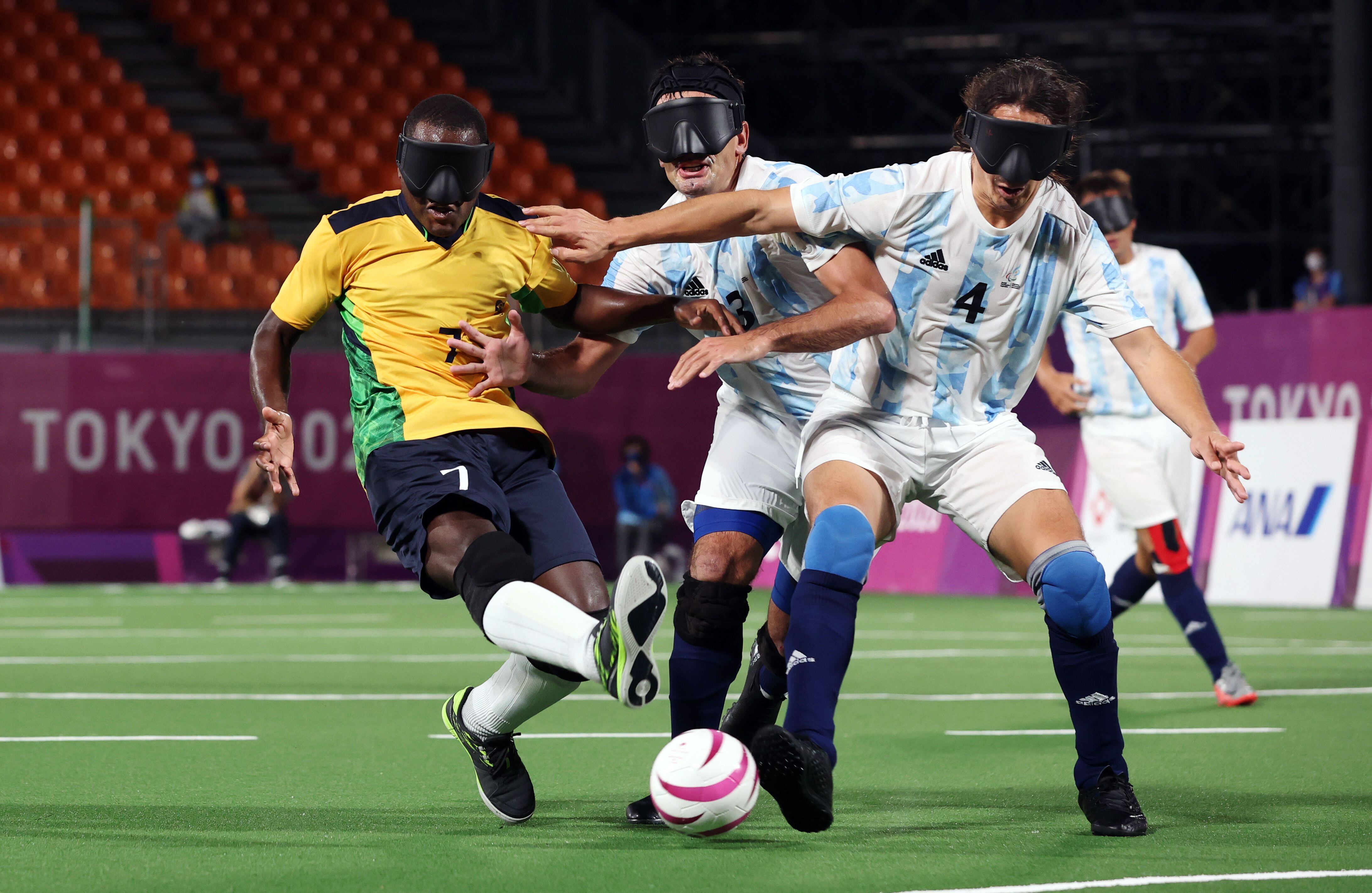 Argentina no pudo con Brasil en la final de los Juegos Paralímpicos de Tokio (REUTERS/Bernadett Szabo)