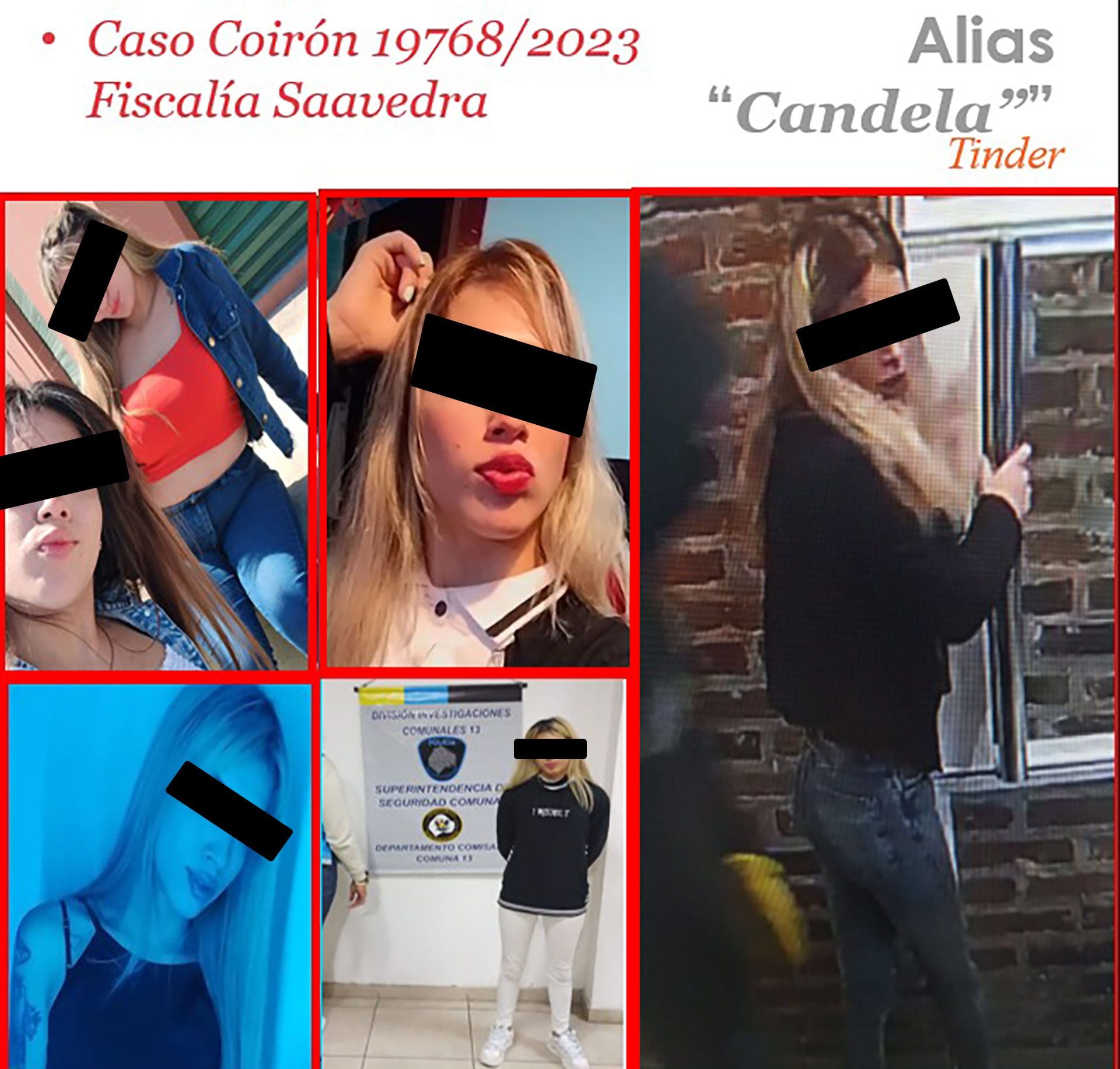 En la primera imagen, "Candela" aparece retratada con otra viuda negra