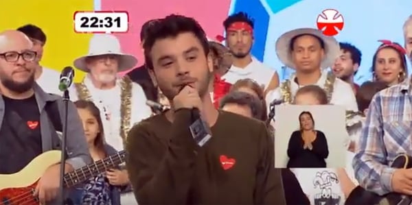 Agustín Casanova en el Teletón 2017