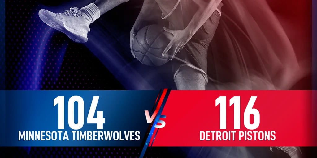 Detroit Pistons consigue vencer a Minnesota Timberwolves (104-116)