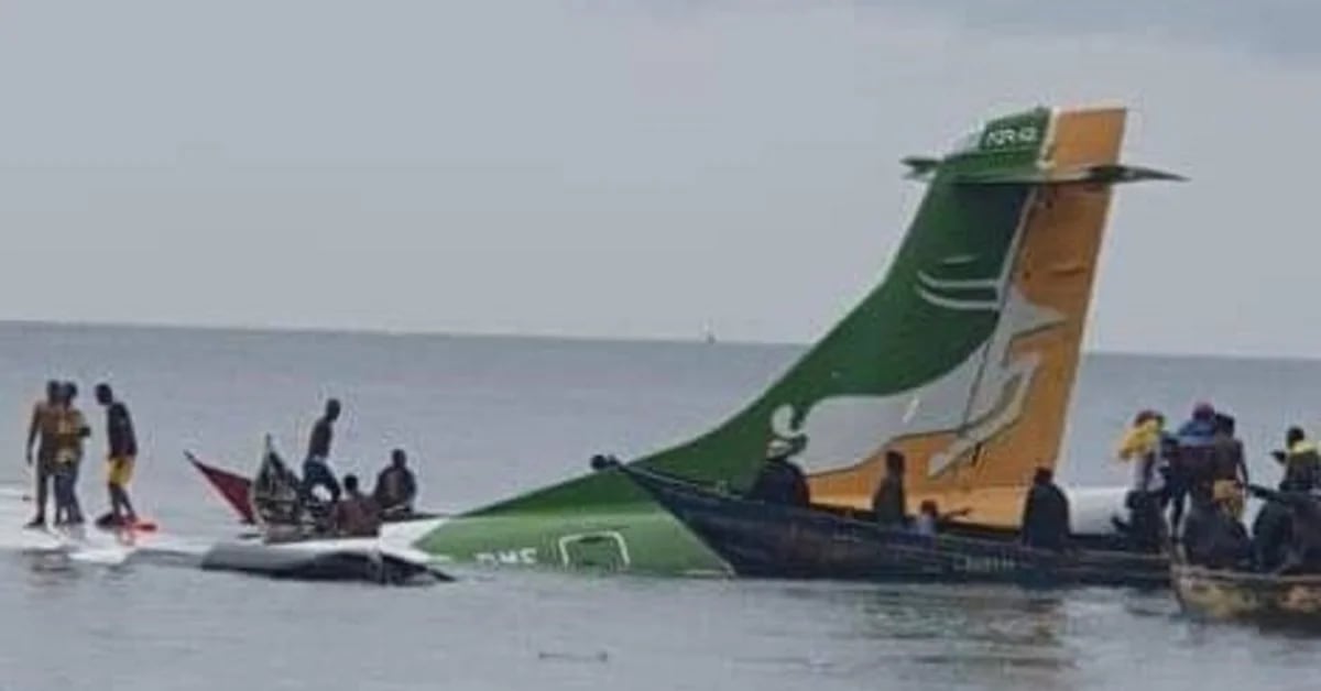 A plane carrying 43 people has crashed into a lake in Tanzania
