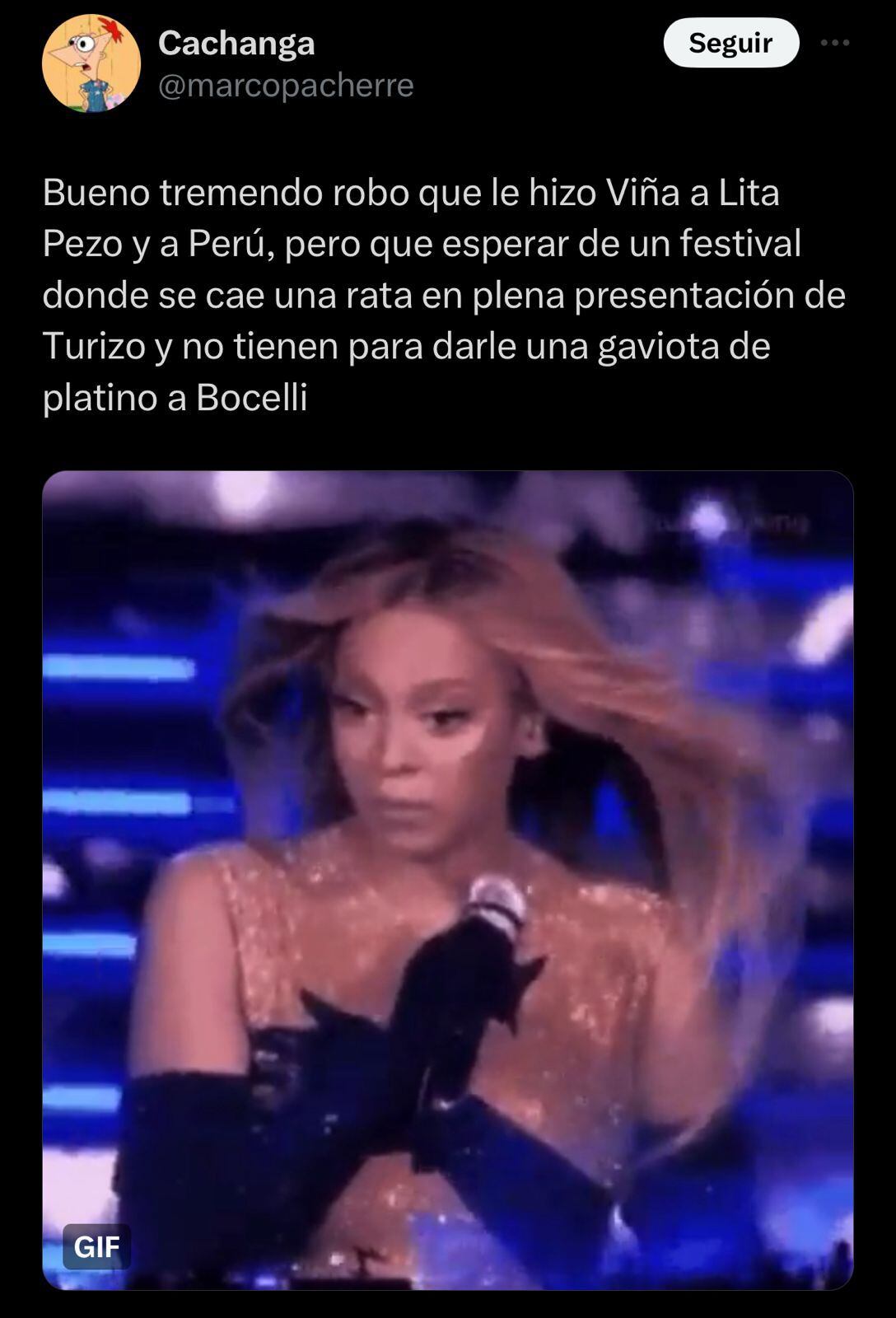 ⁠Lita Pezo no ganó Viña del Mar 2024 y los memes de furia y desilusión estallaron en redes sociales.