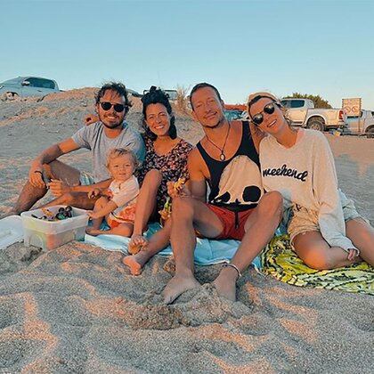 Los actores pasaron juntos el verano en Lobería (Foto: Instagram @nicovazquezok)