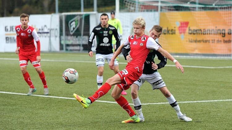 Los inicios futbolísticos de Erling Haaland fueron en el Bryne FK de Noruega (@erling.haaland)