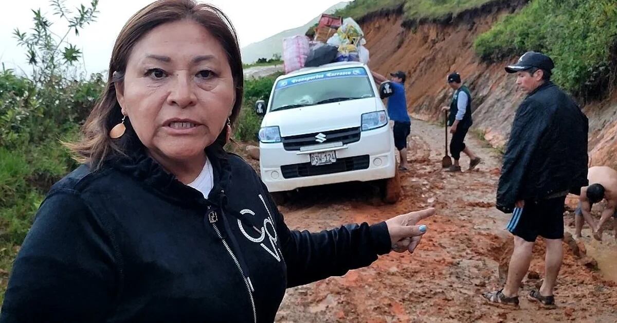Rains and mudslides blocked the highway and left MP Maricruz Zeta isolated in Piura